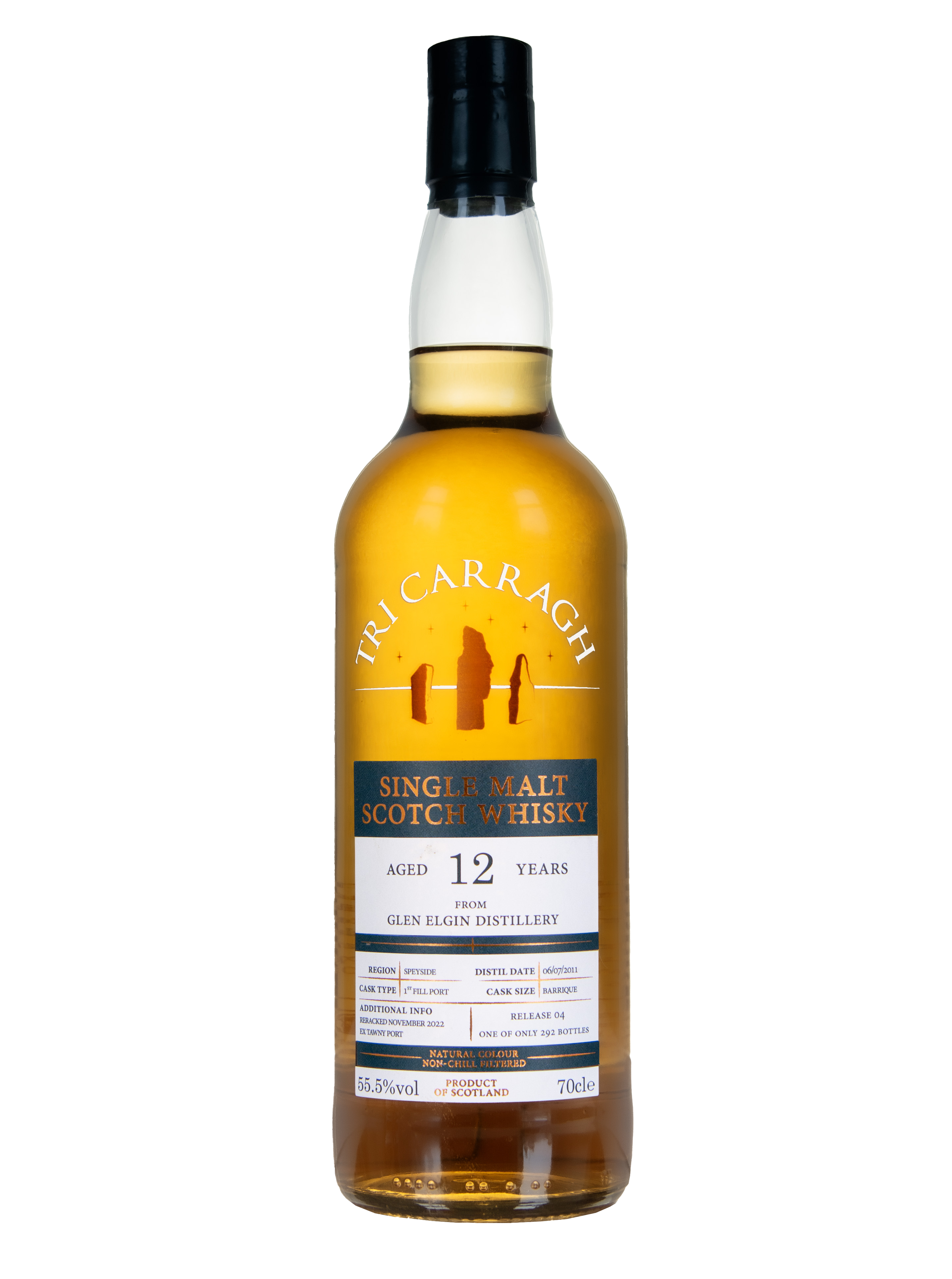 Tri Carragh Scotch Whisky - Glen Elgin 12 year old