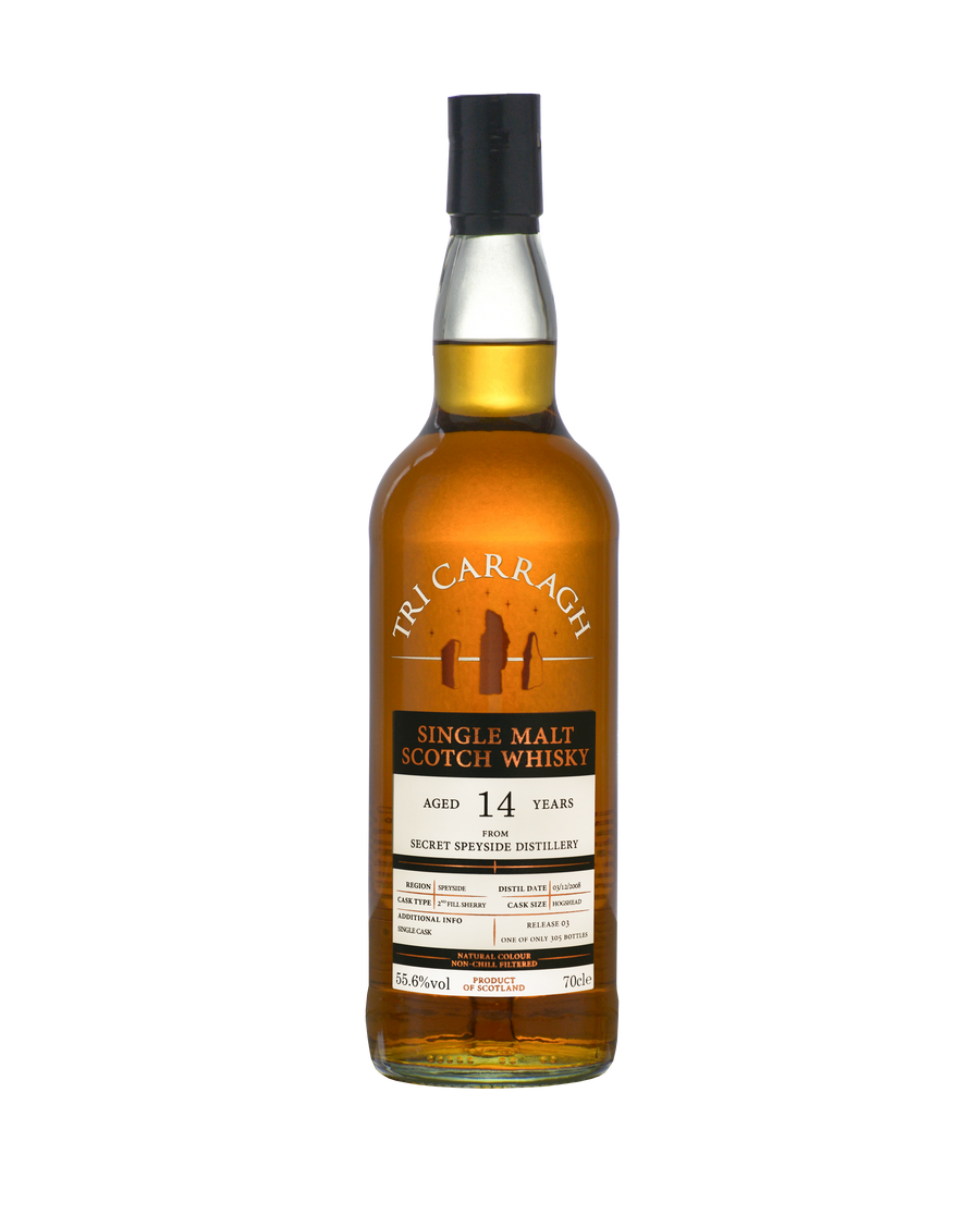 Tri Carragh Scotch Whisky - Secret Speyside 14 year old