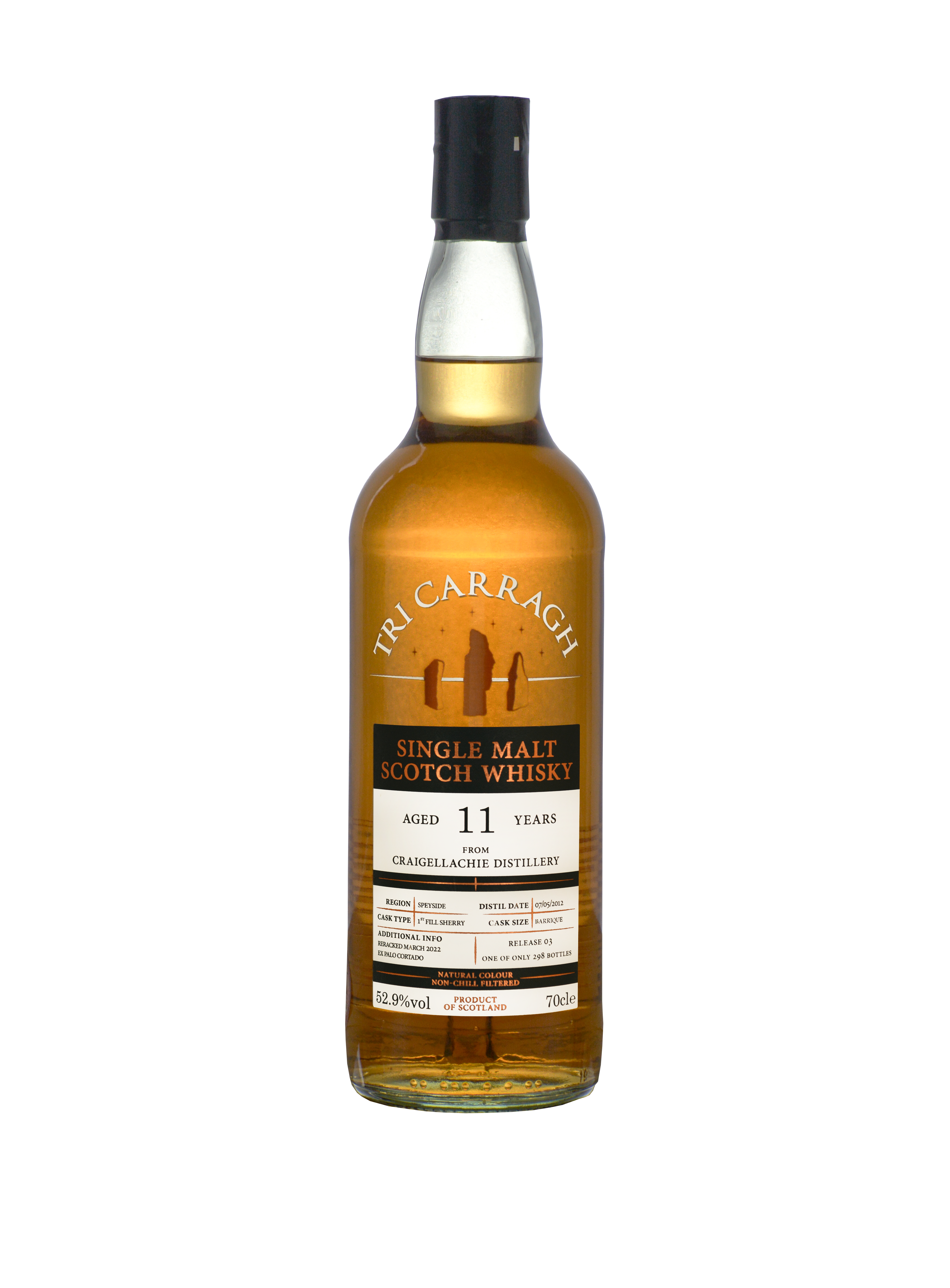 Tri Carragh Scotch Whisky - Craigellachie 11 year old