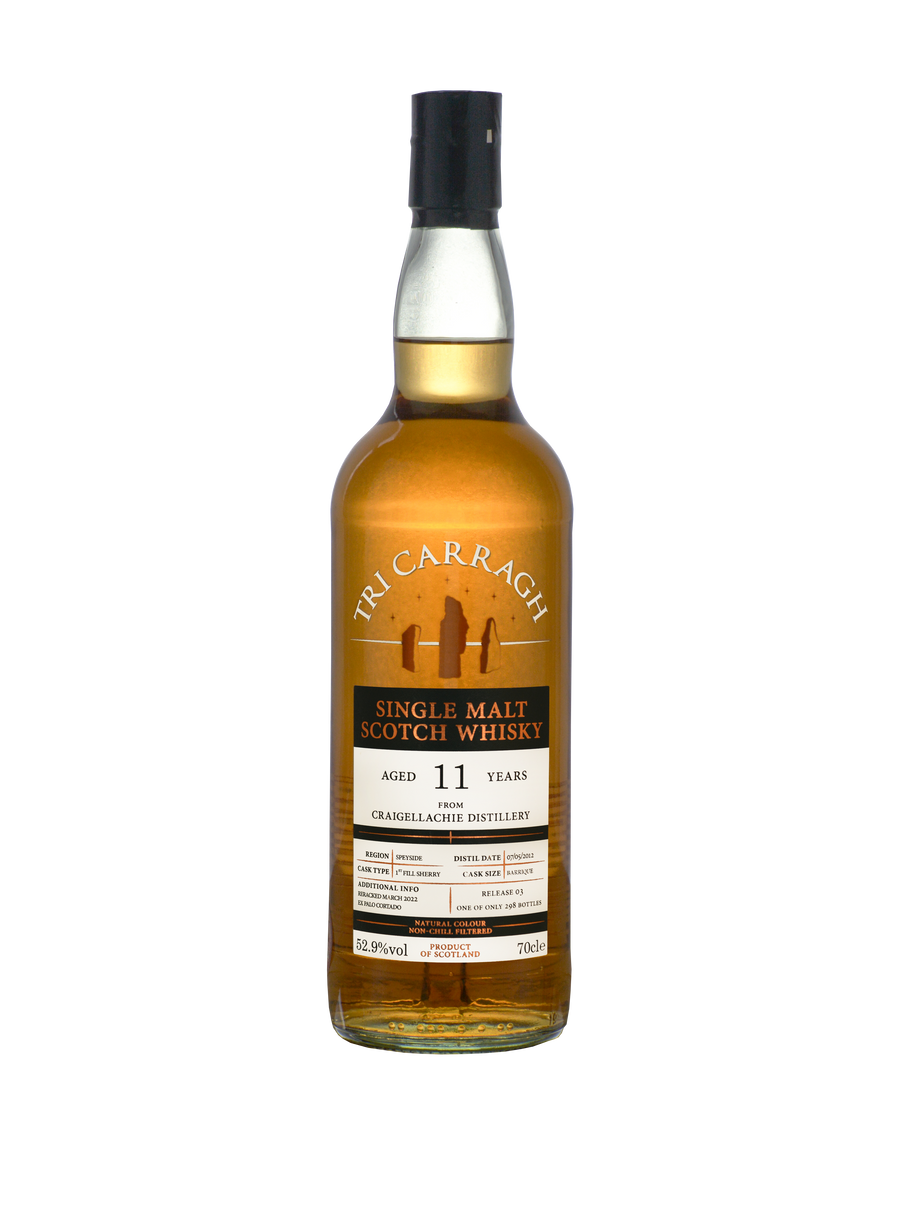 Tri Carragh Scotch Whisky - Craigellachie 11 year old