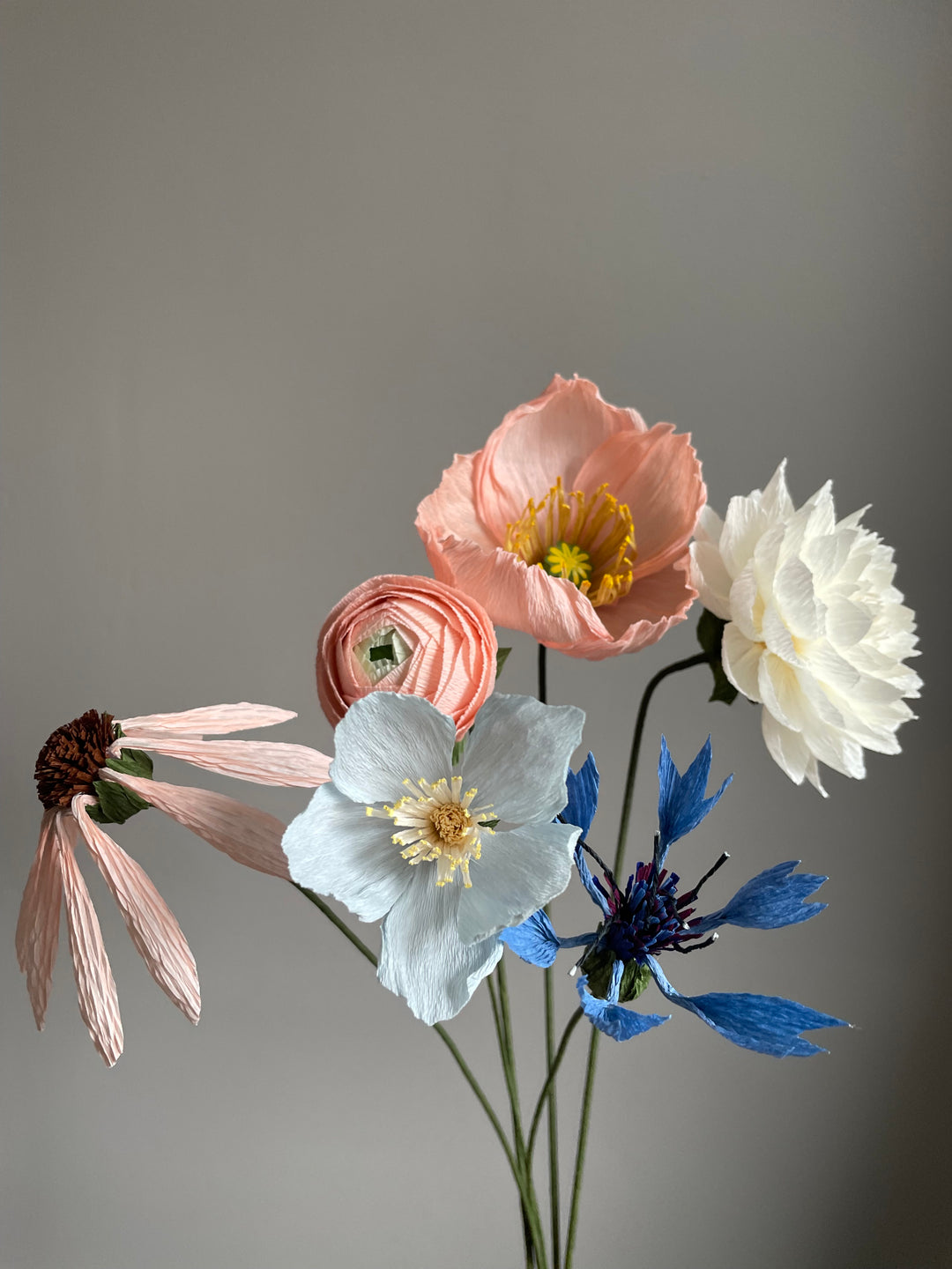 Six Flower Mix including White Dahlia