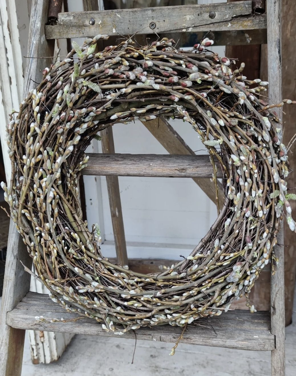 Spring Pussy Willow Easter Wreath