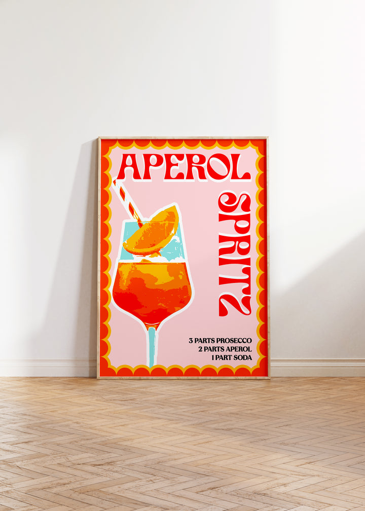 Aperol Spritz Cocktail Print