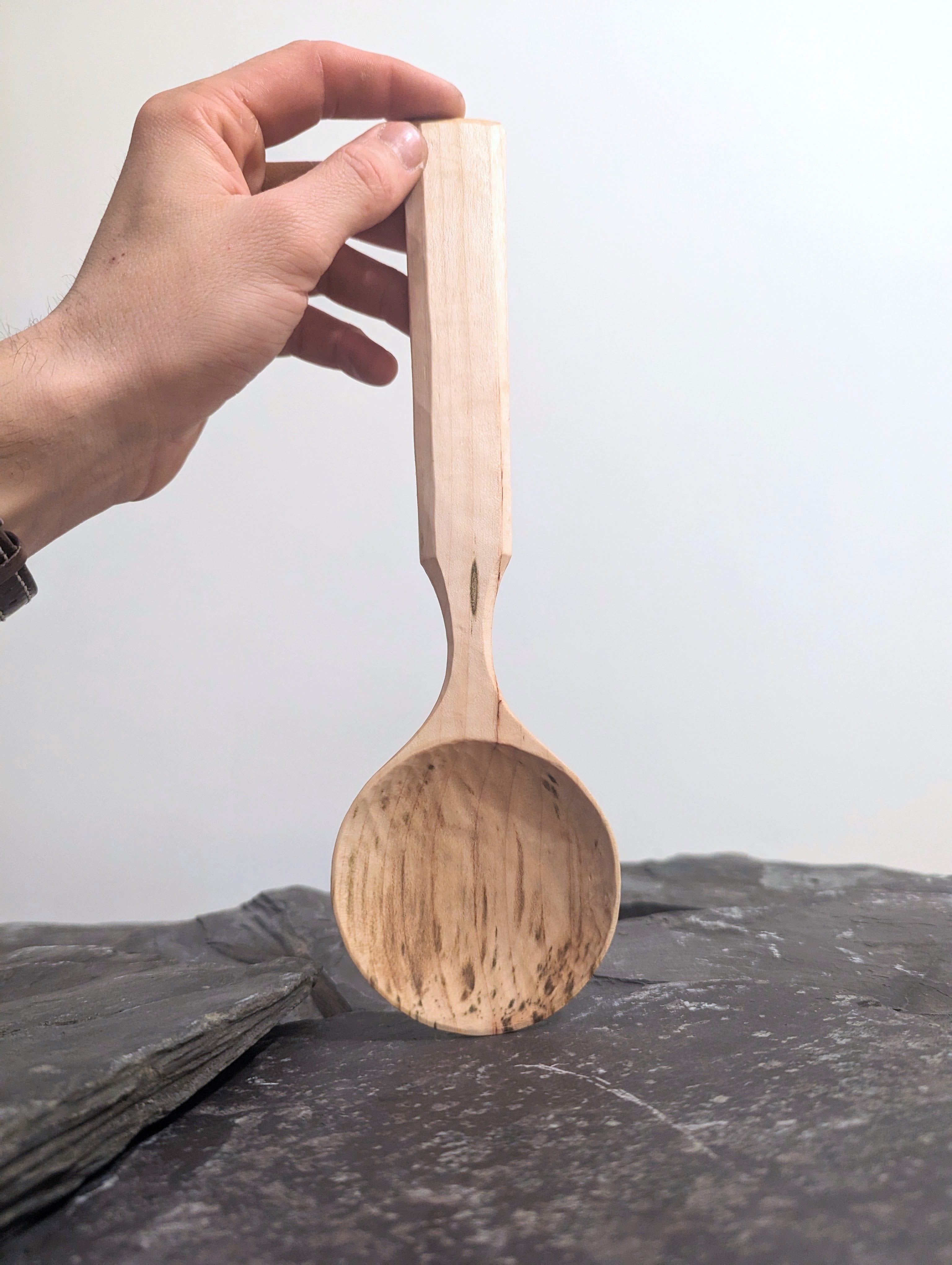 Serving Spoon Spalted Sycamore