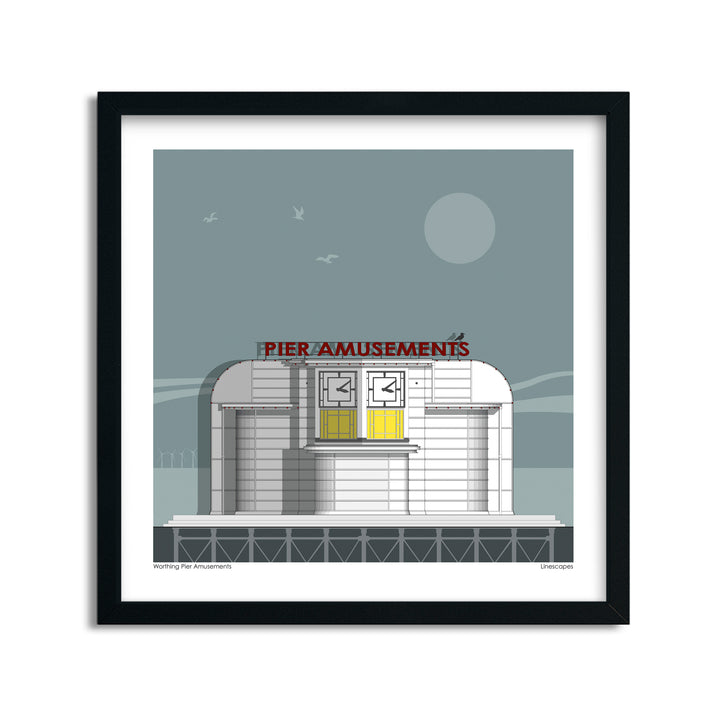 Worthing Pier Amusements Sun Print