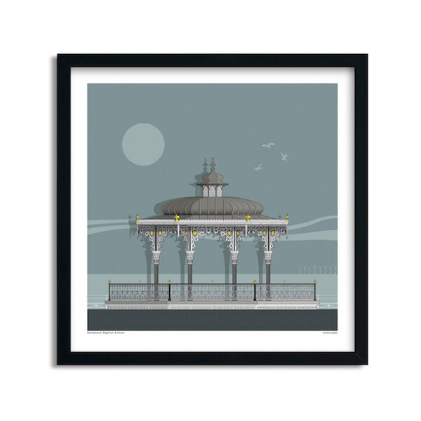 Brighton Bandstand Sun Print 