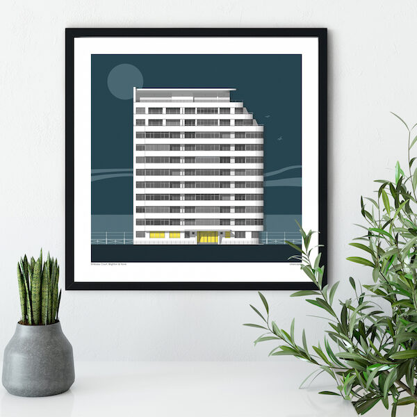 Brighton Embassy Court Sun Print 