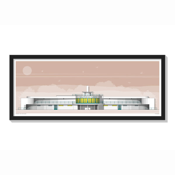 Saltdean Lido Landscape Limited Edition Print 