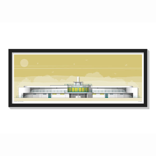 Saltdean Lido Landscape Limited Edition Print 