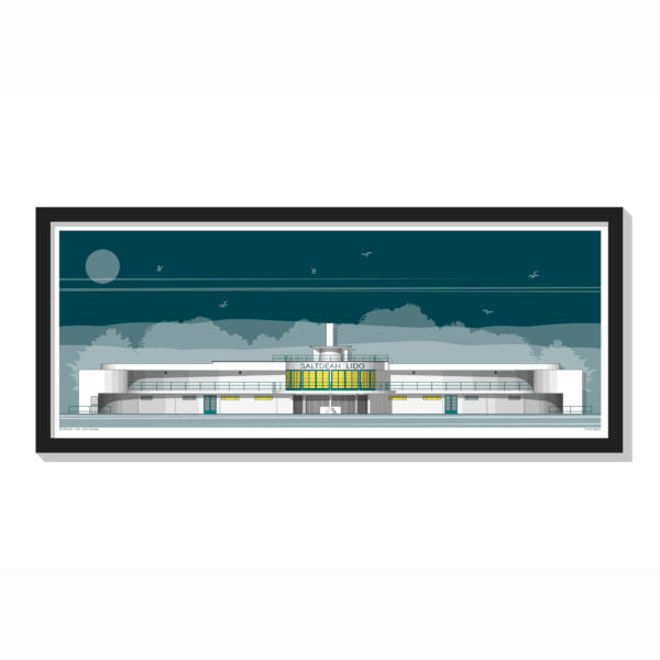 Saltdean Lido Landscape Limited Edition Print 