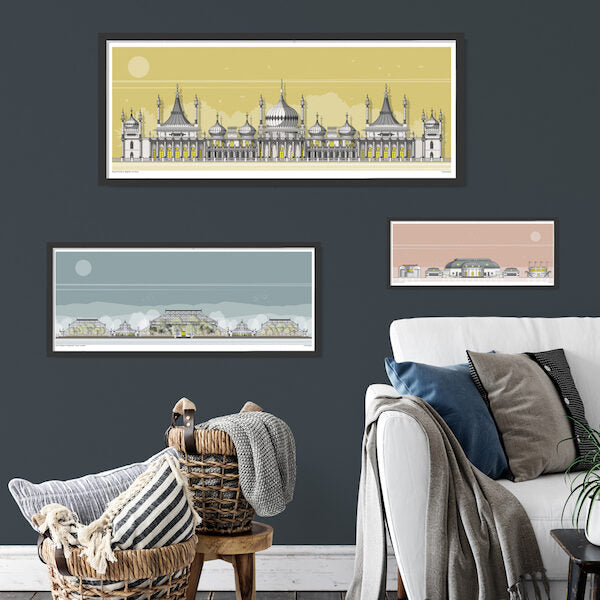 Brighton Royal Pavilion Landscape Limited Edition Print 