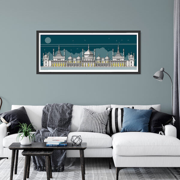 Brighton Royal Pavilion Landscape Limited Edition Print 