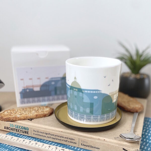 Worthing Landmarks Bone China Mug 