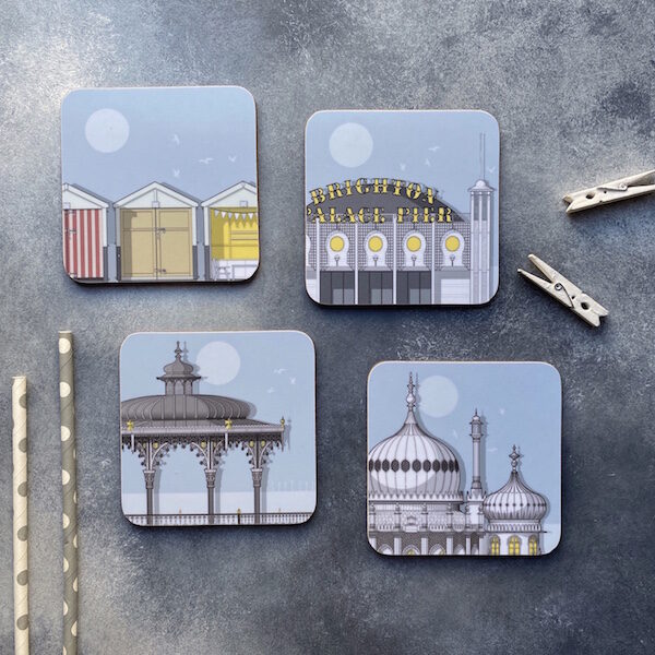 Brighton Set of Four Assorted Coasters