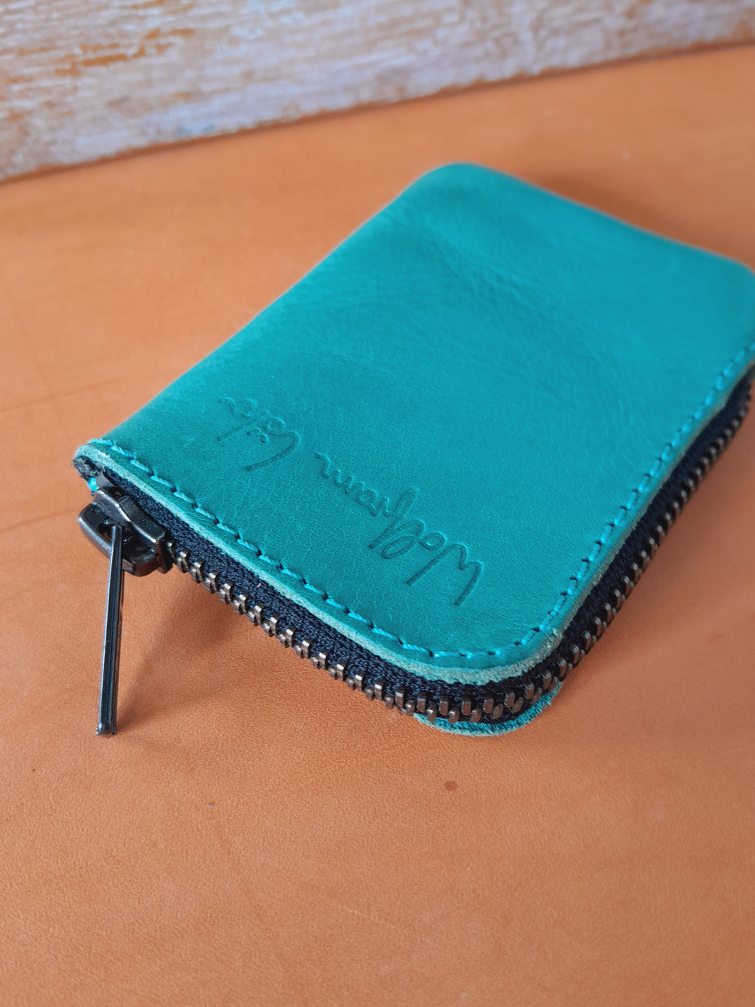 Leather Zip Card Purse