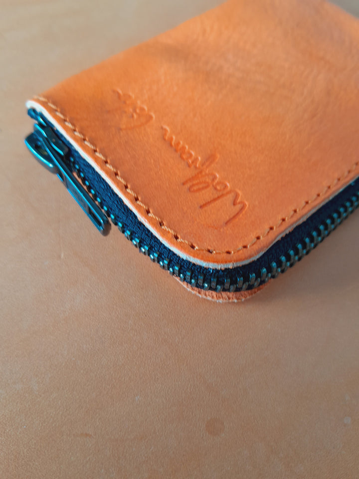 Leather Zip Card Purse