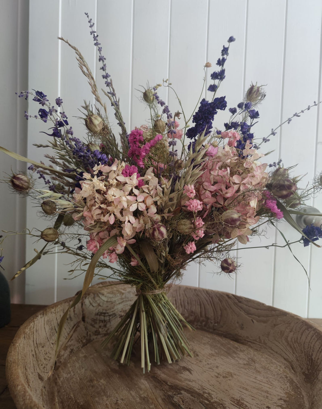 Hand Tied Bouquets of natural, dried flowers