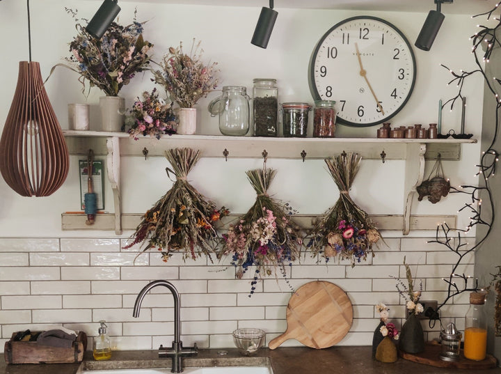 Hand Tied Bouquets of natural, dried flowers