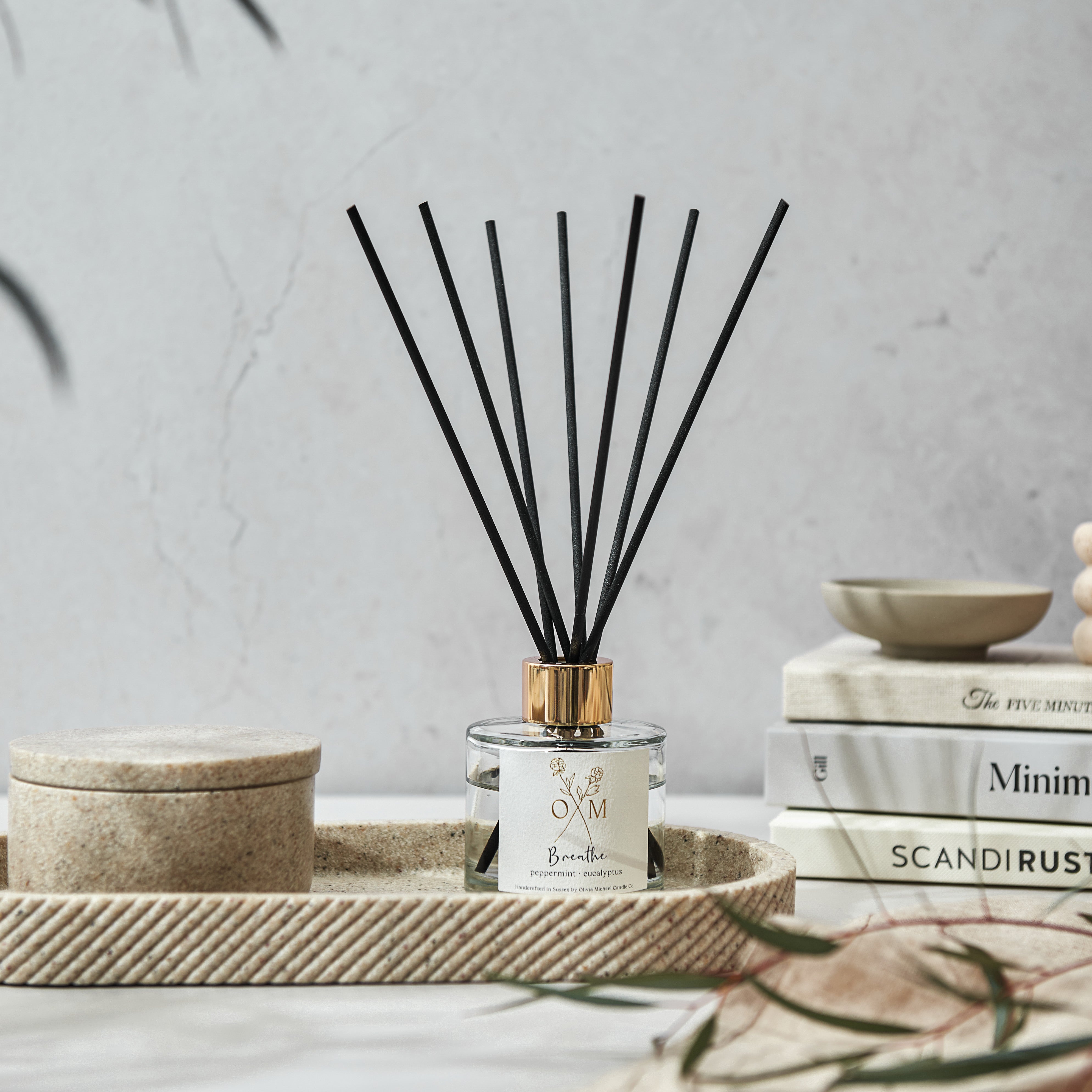 Peppermint and Eucalyptus Reed Diffuser - Breathe
