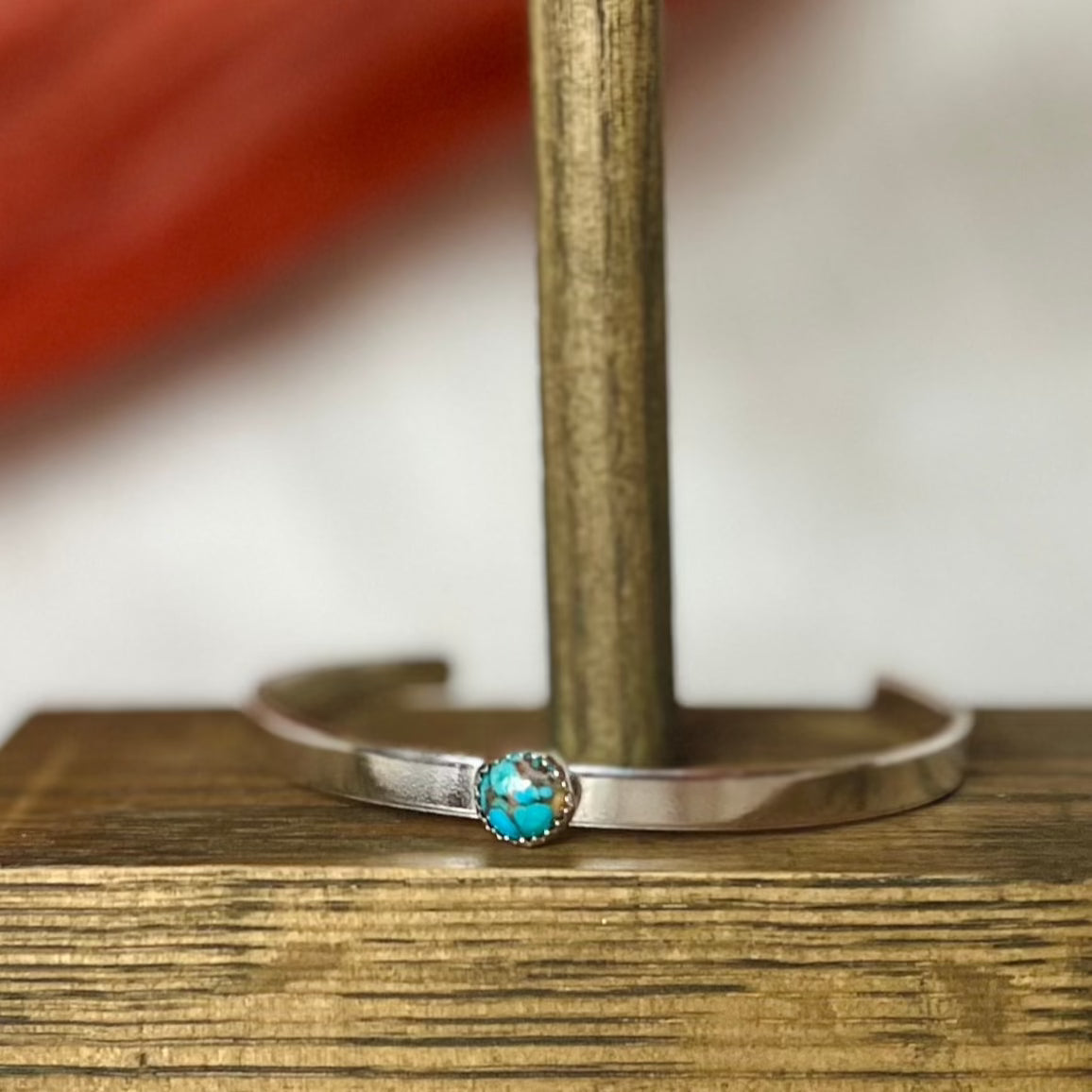 Mohave Turquoise Silver Bangle