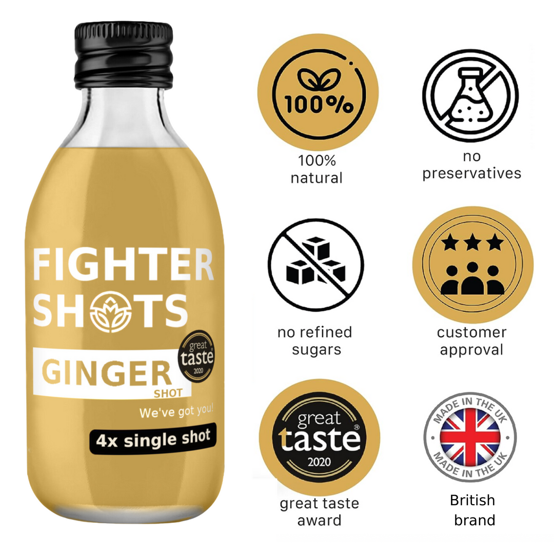 Fighter Shots 100% Natural Ginger Dosing bottle - 250ml