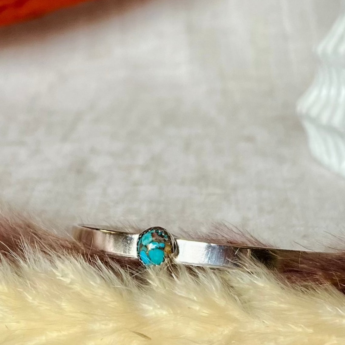 Mohave Turquoise Silver Bangle