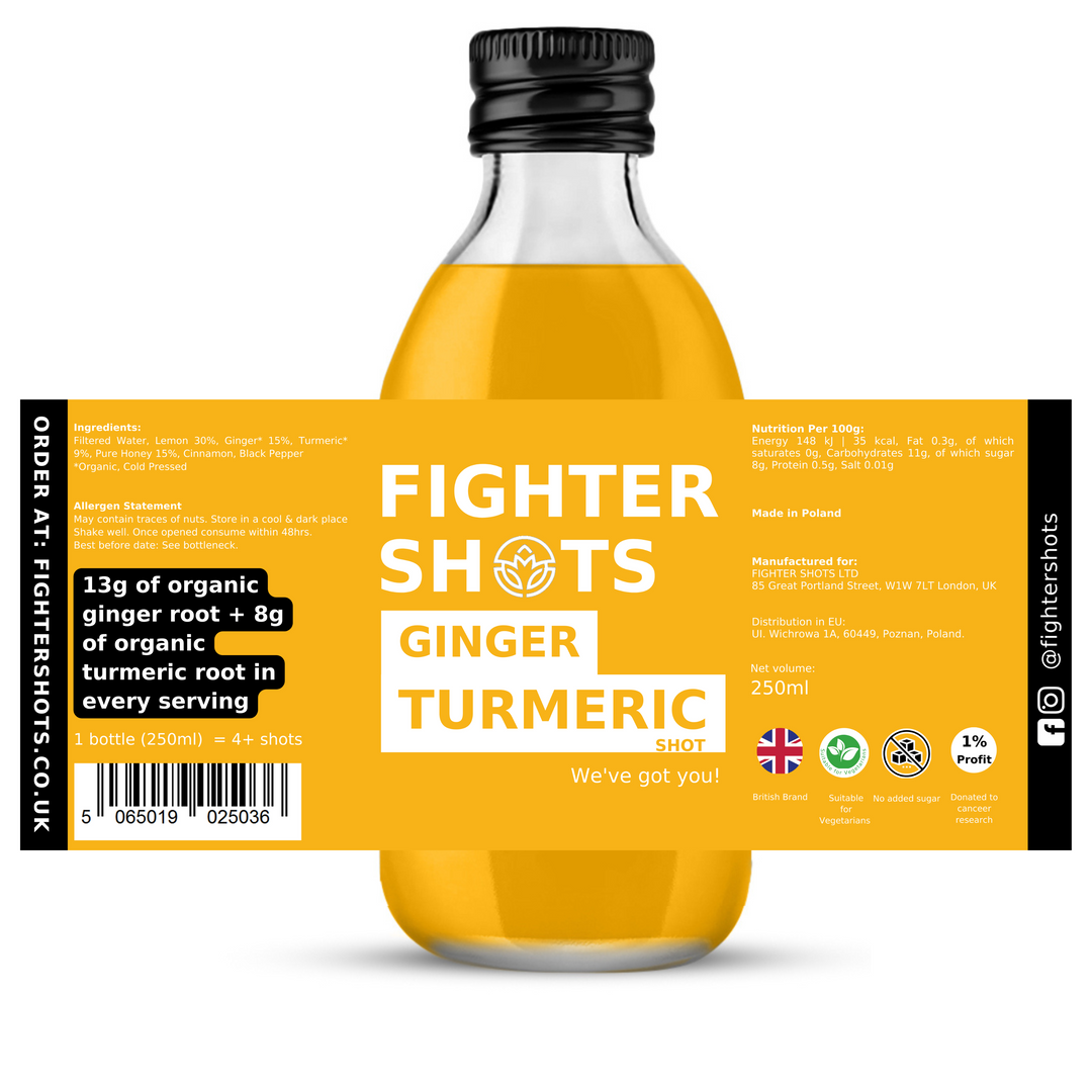 Fighter Shots 100% Natural Turmeric Dosing bottle - 250ml