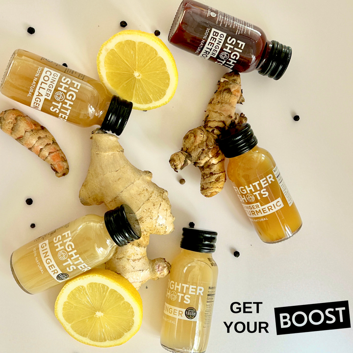 Ginger -  27g organic cold pressed ginger in every bottle, 6 or 12 x 60ml