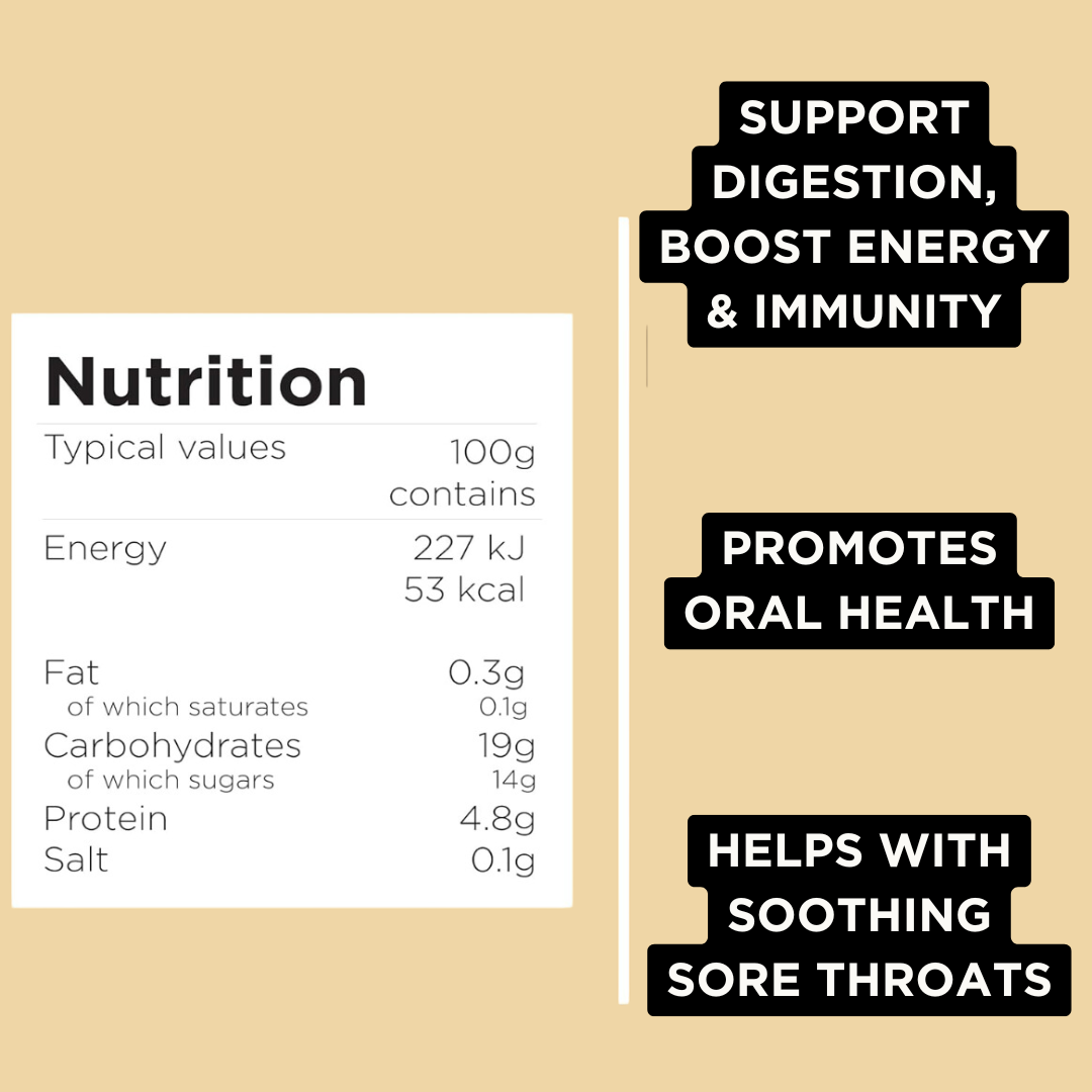 Ginger + Manuka Honey 6 or 12x 60ml