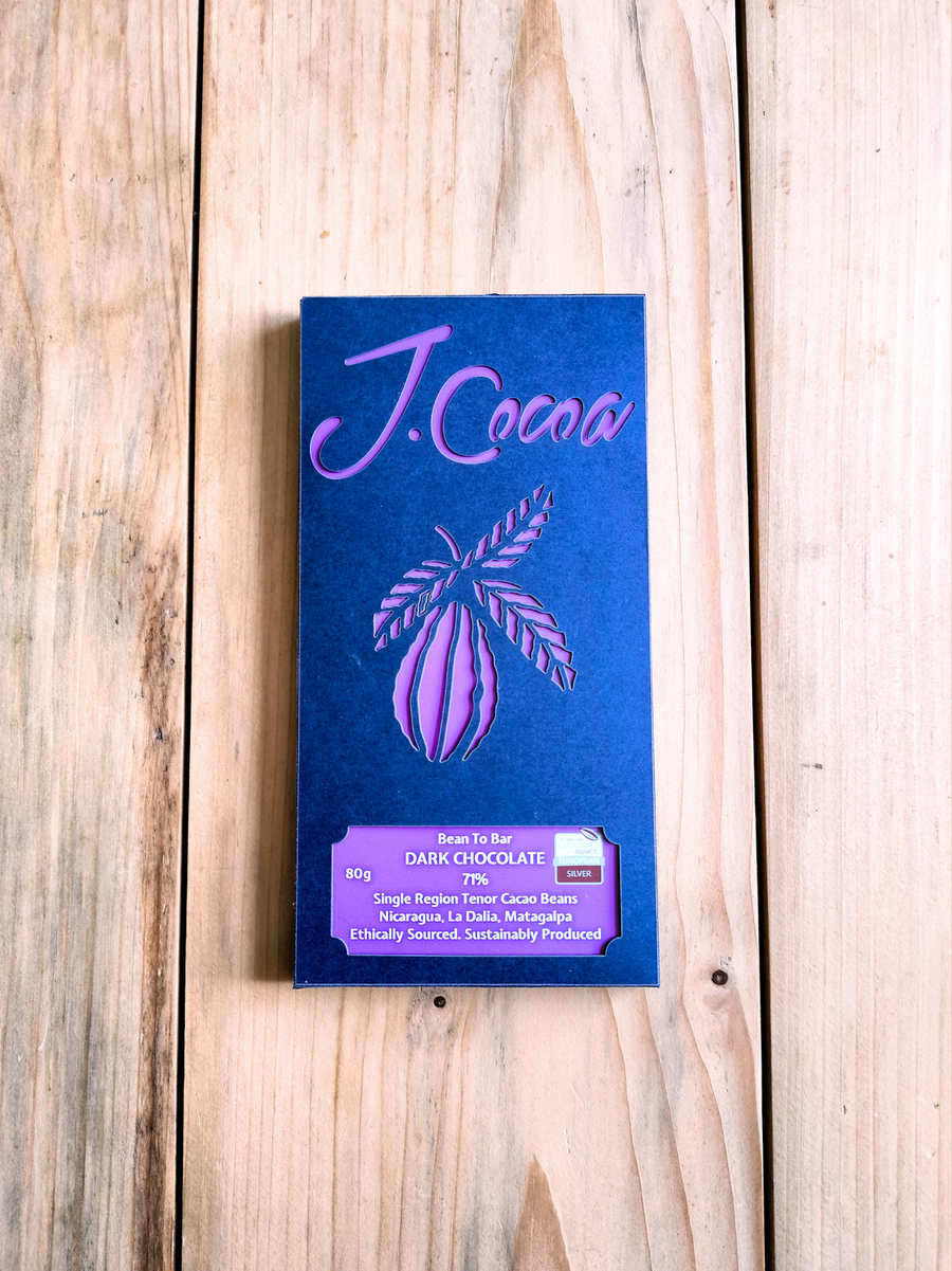 71% Dark Chocolate, Tenor Cocoa Bean Variety - 80g