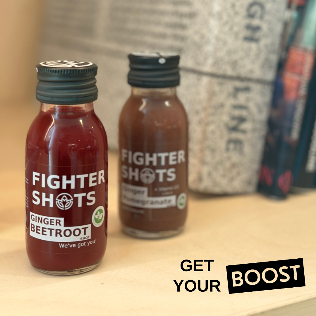 Fighter Shots 100% VEGAN Ginger + Beetroot, 6 or 12 x 60ml