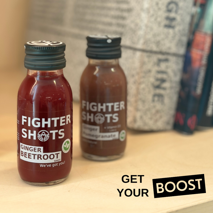 Fighter Shots 100% VEGAN Ginger + Beetroot, 6 or 12 x 60ml