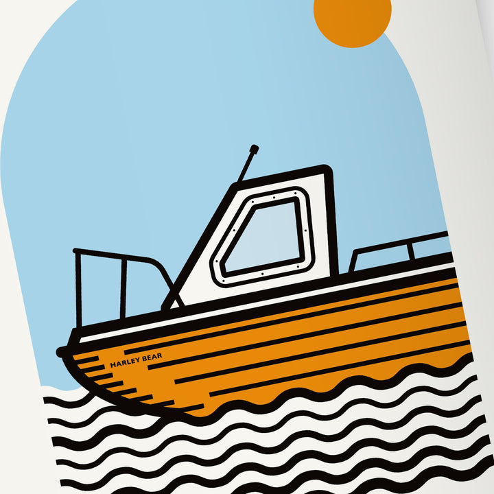 "OUT AND ABOAT" EASTBOURNE GICLÉE PRINT