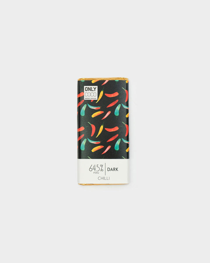 Chilli Dark Chocolate Bar - 64.5% Peruvian