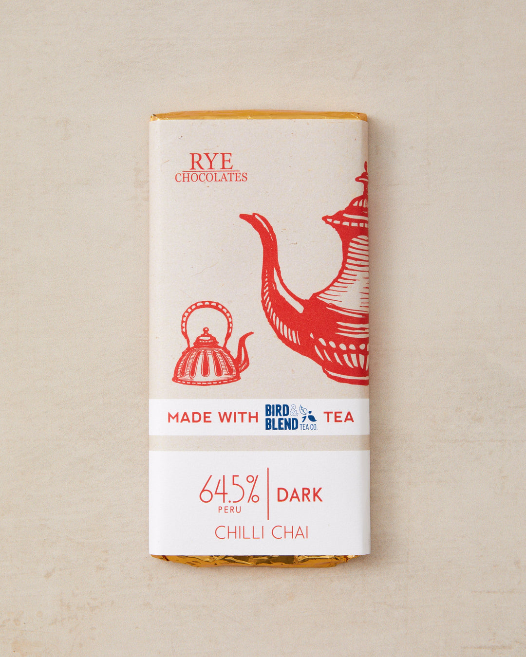 Chilli Chai Dark Chocolate Bar - 64.5% Peruvian
