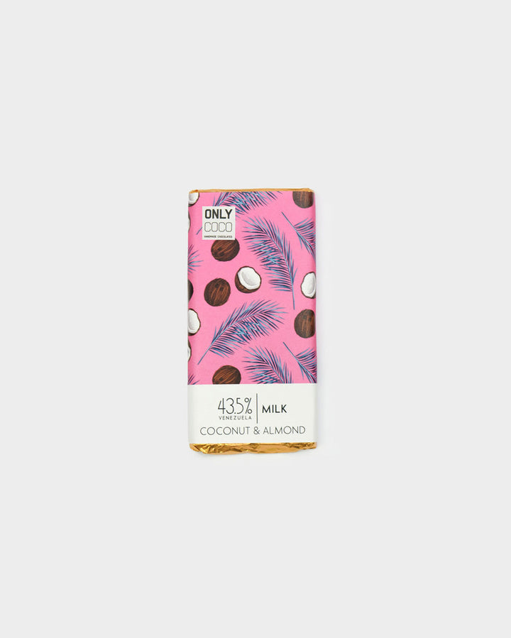 Coconut & Almond Milk Chocolate Bar - 43.5% Venezuelan