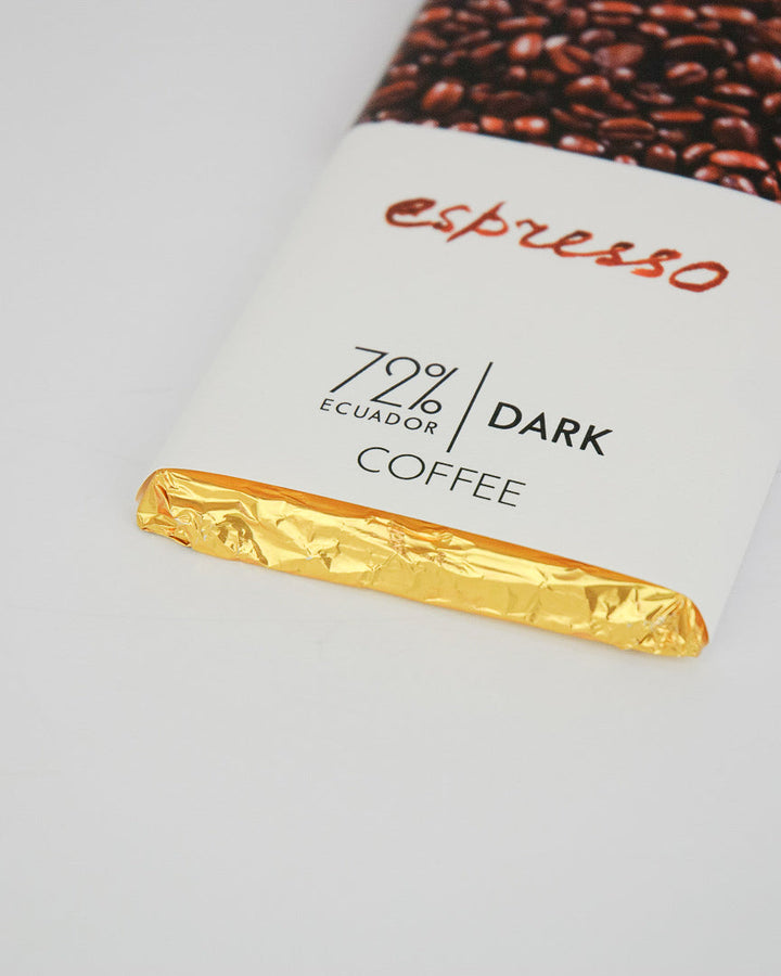 Coffee Dark Chocolate Bar - 72% Ecuadorian