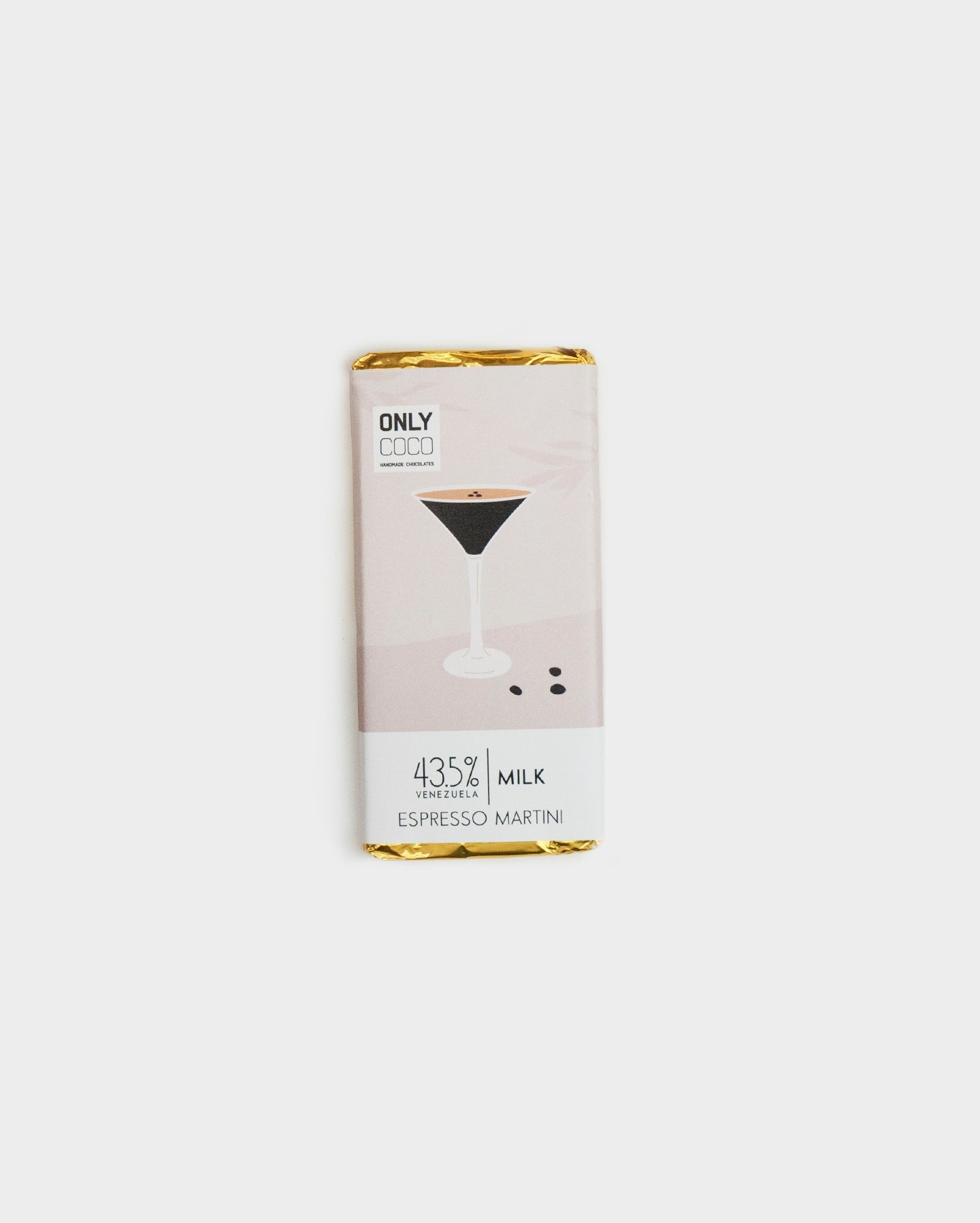 Espresso Martini Chocolate Bar - 43.5% Venezuelan Milk Chocolate