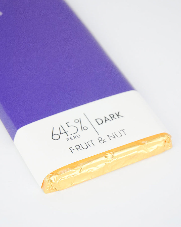 Fruit & Nut Dark Chocolate Bar - 64.5% Peruvian