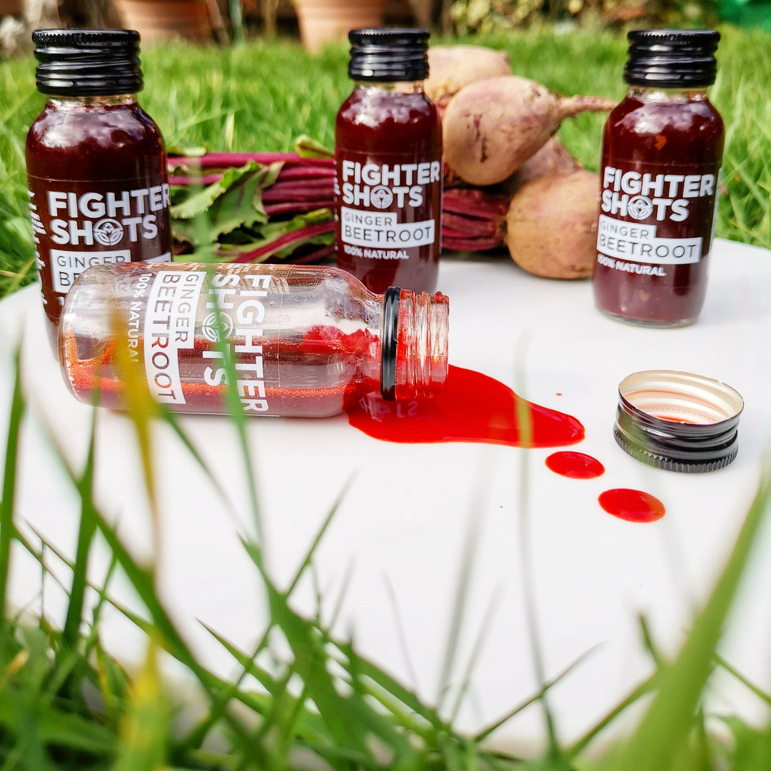 Fighter Shots 100% VEGAN Ginger + Beetroot, 6 or 12 x 60ml