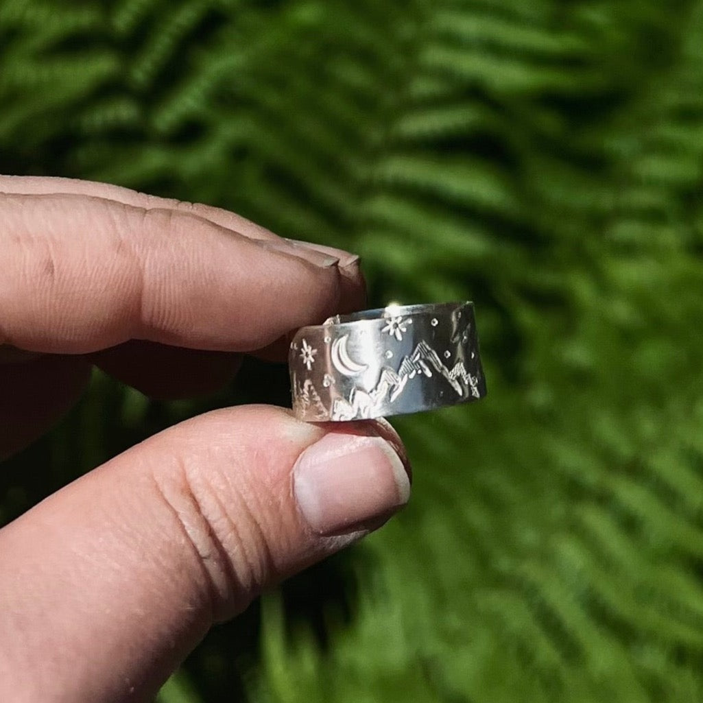 Recycled Sterling Silver Wanderlust ring