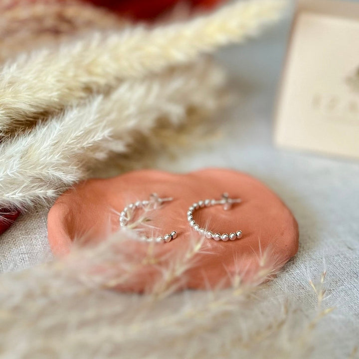 Beaded Hoop Earrings