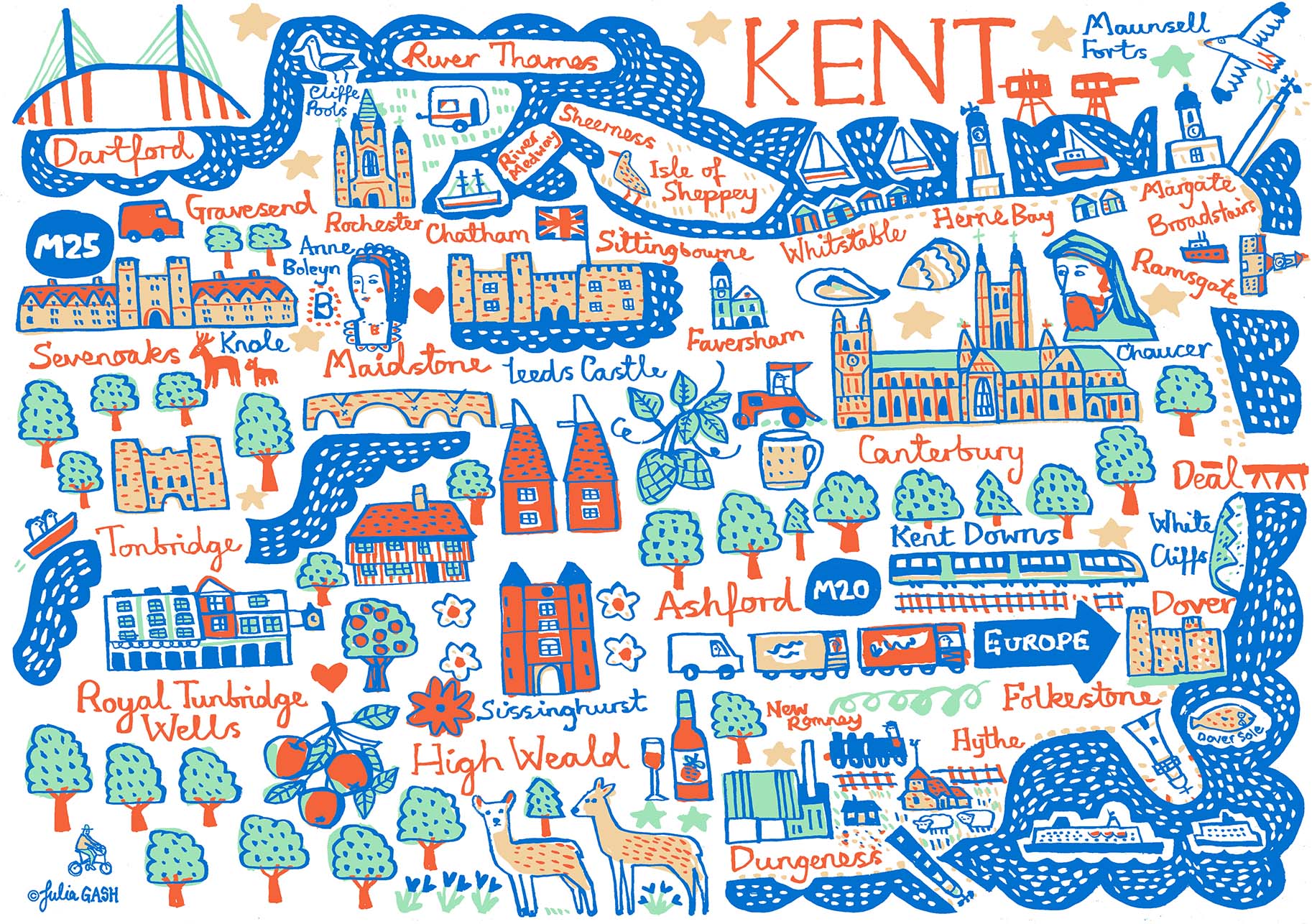 Kent Art Print