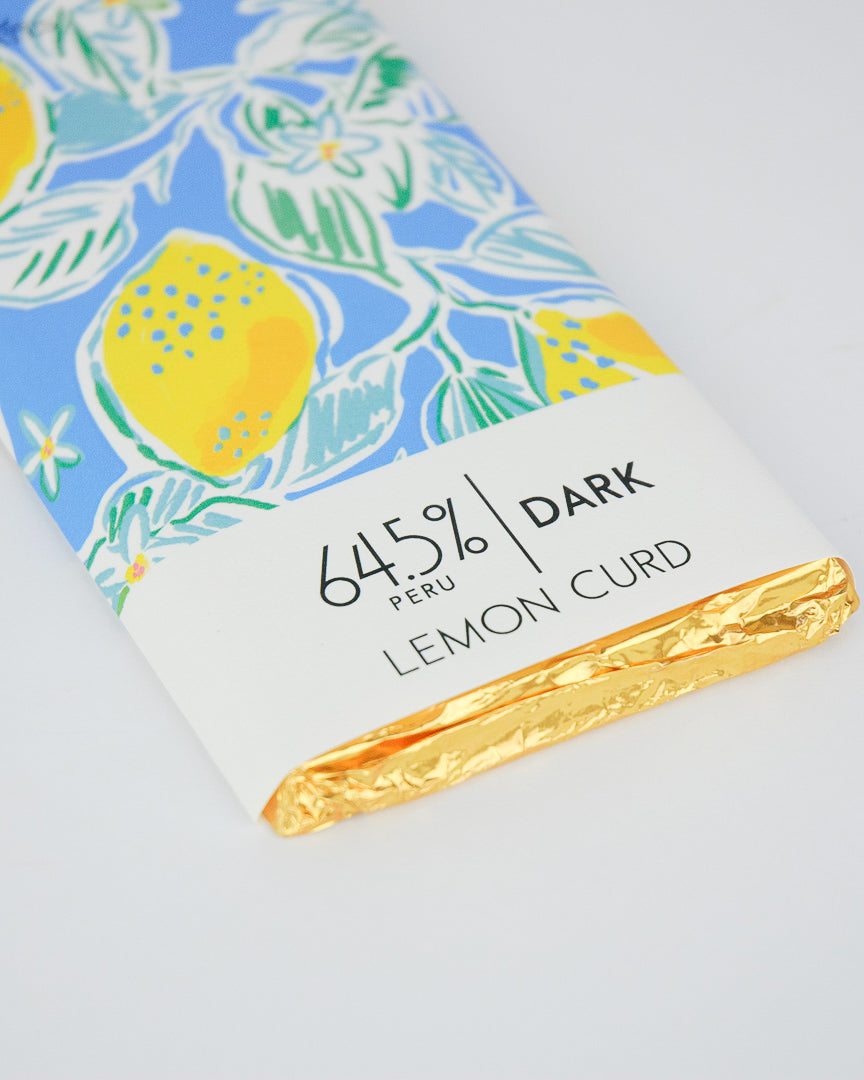 Lemon Curd Dark Chocolate Bar - 64.5% Peruvian