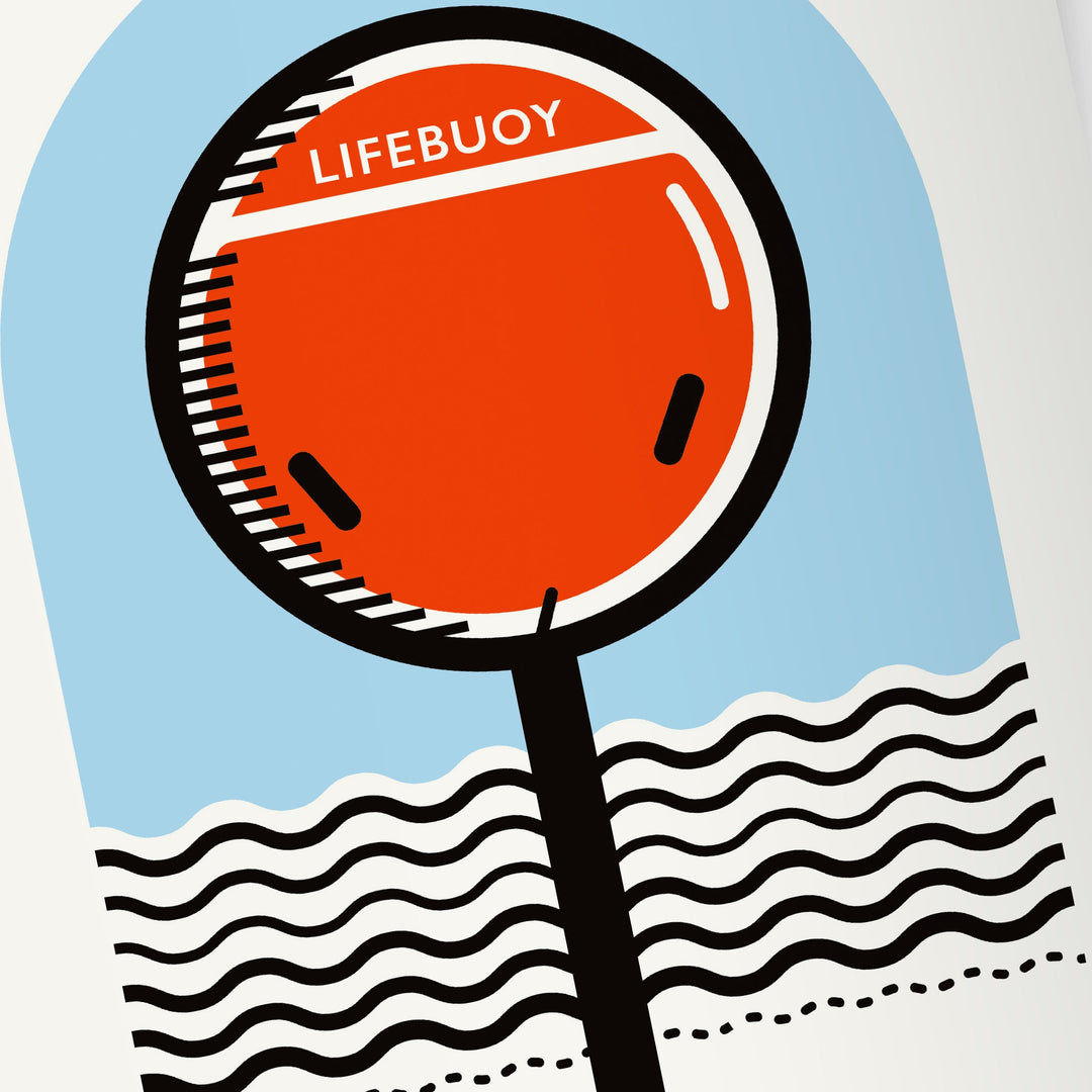 "LIVING THE LIFEBUOY" EASTBOURNE GICLÉE PRINT