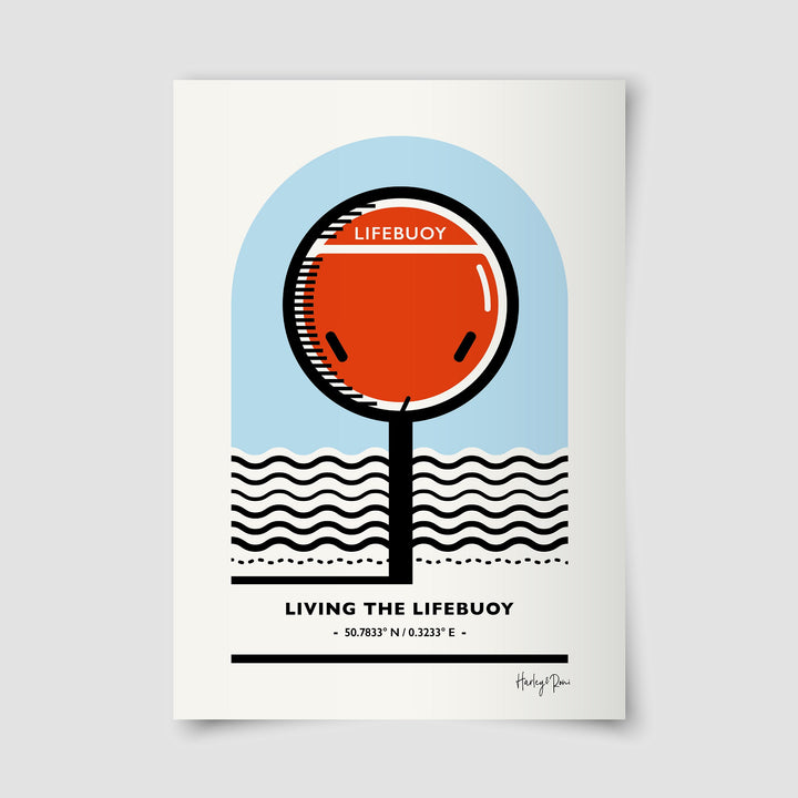 "LIVING THE LIFEBUOY" EASTBOURNE GICLÉE PRINT