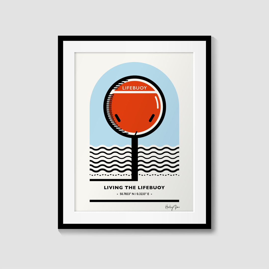 "LIVING THE LIFEBUOY" EASTBOURNE GICLÉE PRINT