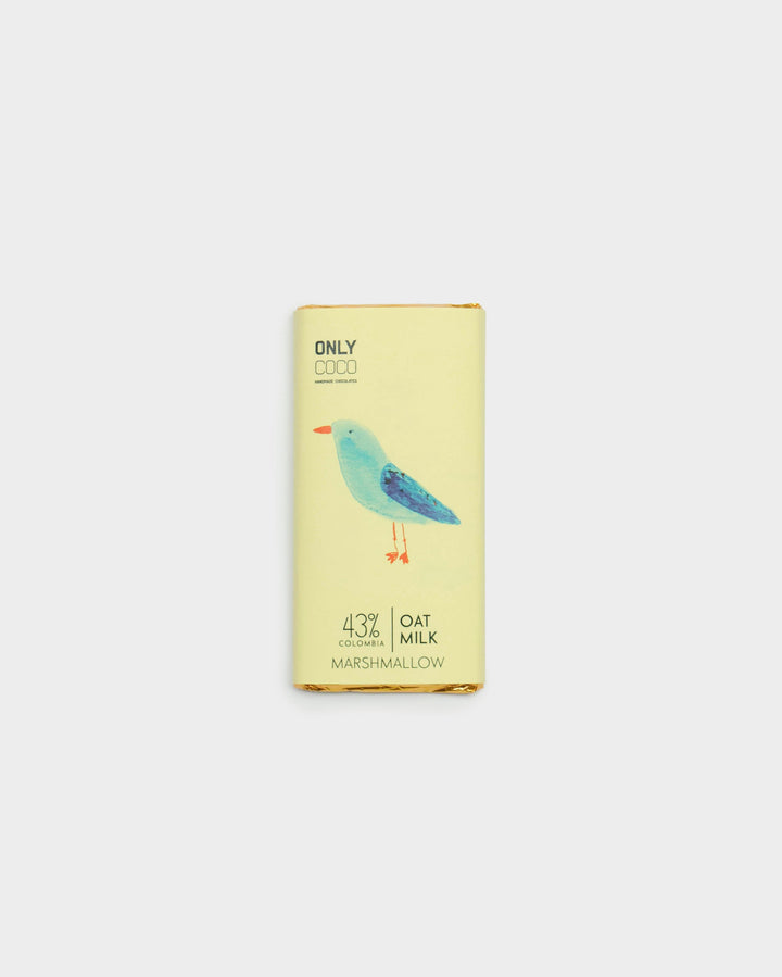 Marshmallow Oat Milk Chocolate Bar - 43% Colombian Milk Chocolate