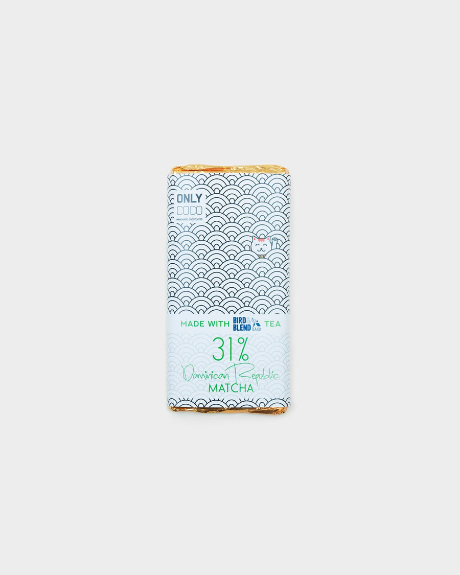 Matcha White Chocolate Bar - 32% Dominican Republic