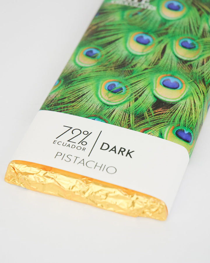 Pistachio Dark Chocolate Bar - 72% Ecuadorian